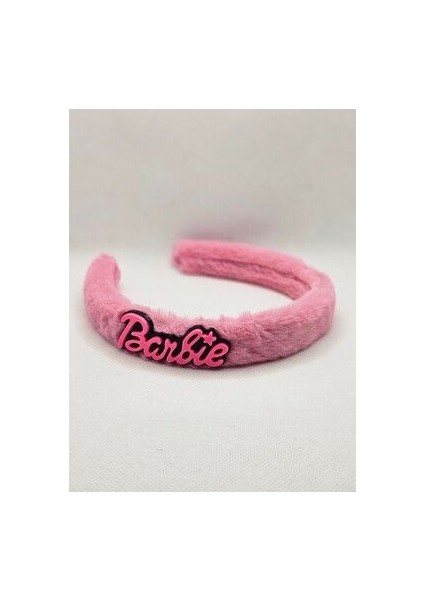 Barbie Yazılı Peluş Çocuk Taç
