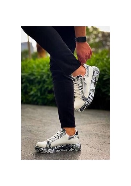 Kb-02 Kuback Bağcıklı Crocodile Beyaz Siyah Günlük Erkek Ayakkabı fiyatları