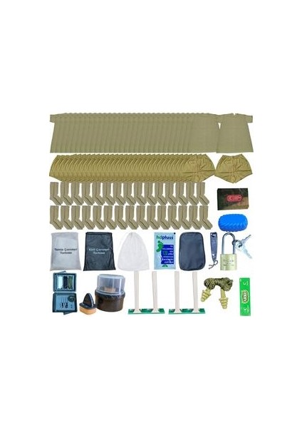 30 'lu Askeri Çamaşır ve Askeri Malzeme Seti Fanila Çorap Asker Çamaşır Seti