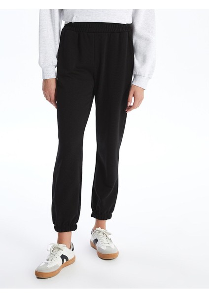 Xsıde Kadın Beli Lastikli Düz Jogger Eşofman Altı