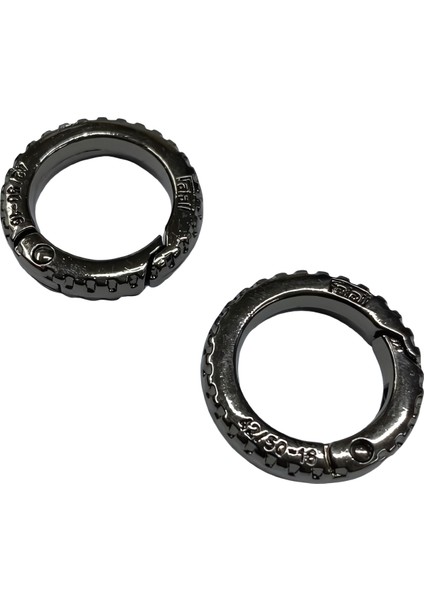 Metal Yaylı Çanta Klipsi 1 Çift 2,5 cm Lxs6