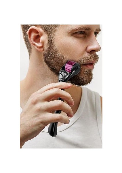 Efege Dermaroller Saç Çıkarma Tarağı Iğneli Tarak Saç Rulosu Roller 0,50 mm Yüz Bakım Cilt Bakım Kozmetik