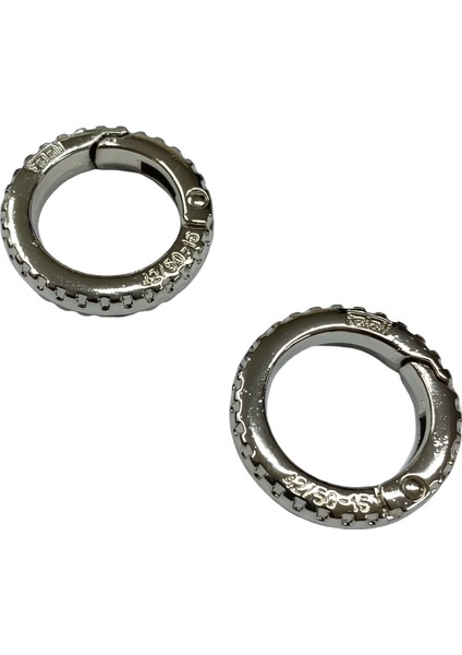 Metal Yaylı Çanta Klipsi 1 Çift 2,5 cm Lxs6