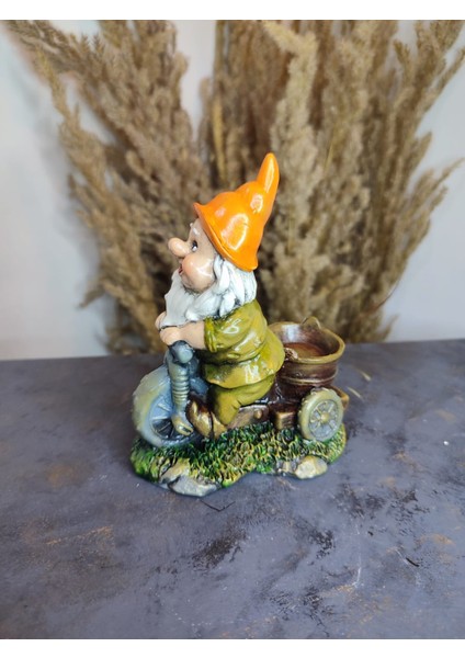 Bisikletli Sevimli Cüce Dekoratif Obje & Biblo Model 1 fırsatları