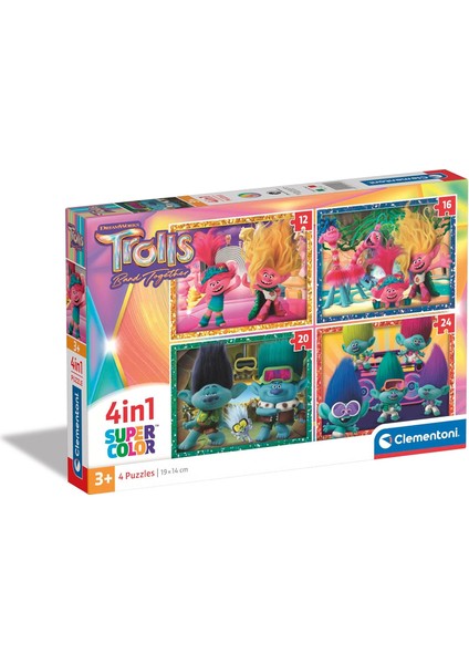 Trolls 4 In 1 Puzzle 72 Parça 21527 indirimleri