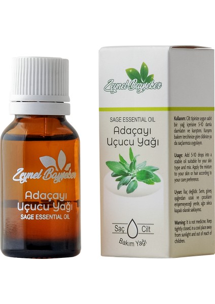 %100 Doğal Adaçayı Uçucu Yağı
