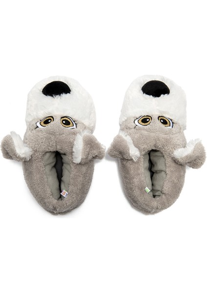 Lulu Kadın, Garson Boy Hayvanlı Panduf Gri 36/41