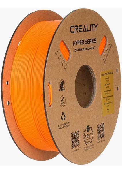Hyper Pla Turuncu Filament 1.75MM 1kg