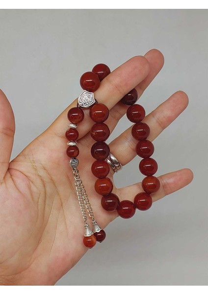 Akik Taşı 17LIK Efe Tesbih 11MM (53374)