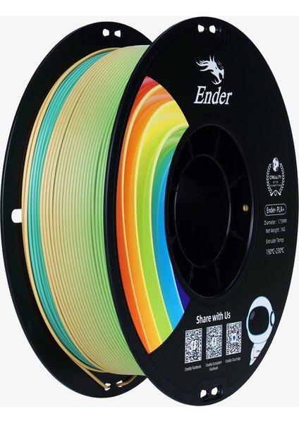 Pla+ Filament Rainbow 1.75MM 1kg fırsatları