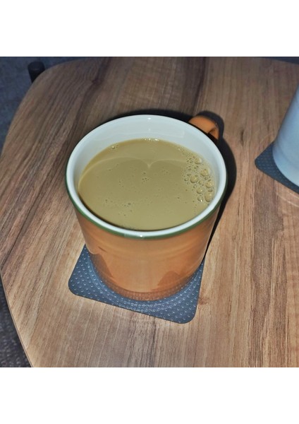 6 Adet Antrasit Kare Nokta Desenli Suni Deri Bardak Altlığı Kaydırmaz, Su Emmez 1.2 mm Kalınlık fırsatları