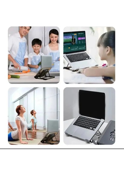 Ayarlanabilir Fanlı Laptop Standı Dizüstü Bilgisayar Soğutucu Standı fiyatları