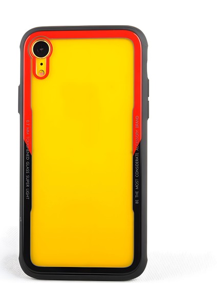 Apple iPhone Xr Kılıf Kenarları Silikon Arka Kısım Temperli Cam Craft Kılıf fiyatları
