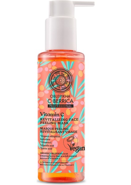 Natura Siberica Oblepikha C-Berrica Canlandırıcı Peeling Yüz Maskesi 145 ml