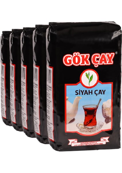 Gök Çay Siyah Dökme 5 x 1 kg