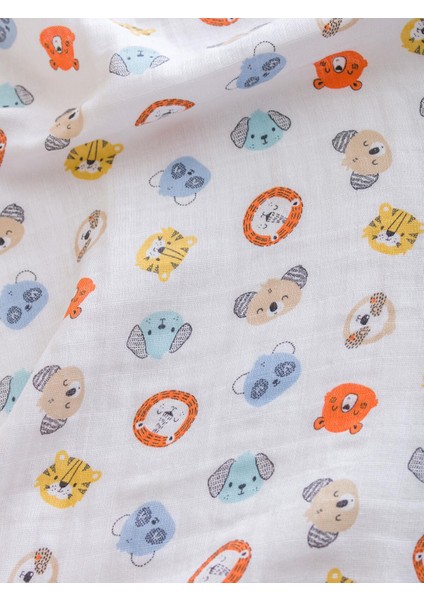 Lcw Baby Baskılı Baskılı Erkek Bebek Müslin Örtü 90X100 cm