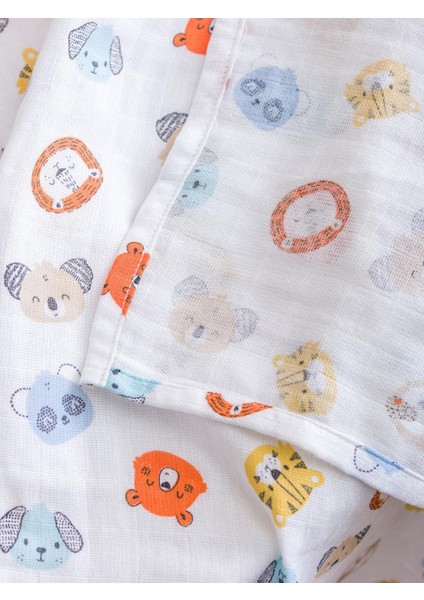 Lcw Baby Baskılı Baskılı Erkek Bebek Müslin Örtü 90X100 cm