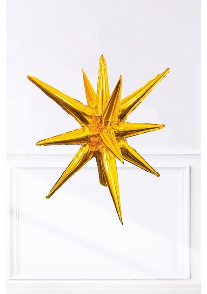 Gold Kutup Yıldızı Folyo Balon Tek Parça 70 cm