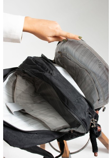 Krinkıl Suya Dayanıklı Büyük Boy Siyah Klinkır Sırt Çantası/laptop Seyahat Okul Çanta 15,6 Lise fiyatları