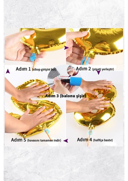 Kırmızı Kutup Yıldızı Folyo Balon 70 cm
