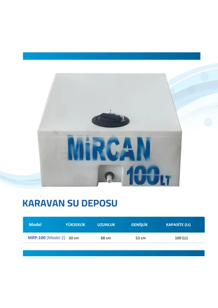 100 Lt Su Deposu Karavan Model 2