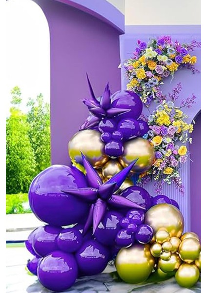 Mor Kutup Yıldızı Folyo Balon 70 cm fiyatları