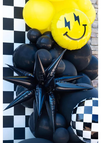 Siyah Kutup Yıldızı Folyo Balon 70 cm indirimleri