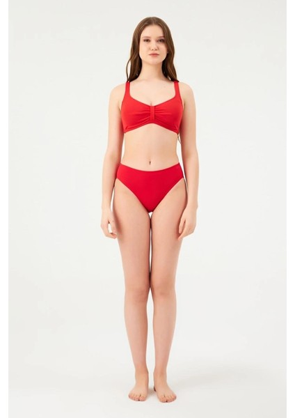 6 cm Kalın Kenar Tek Alt Bikini 813 Kırmızı fiyatları