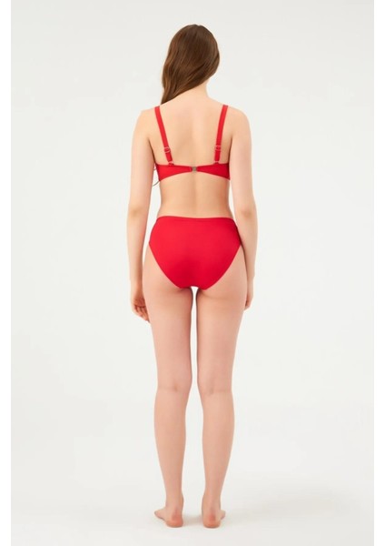 6 cm Kalın Kenar Tek Alt Bikini 813 Kırmızı fırsatları