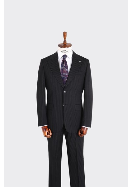 Kırlangıç Yaka Iki Düğmeli Erkek Takım ELBISE-KAX1315S