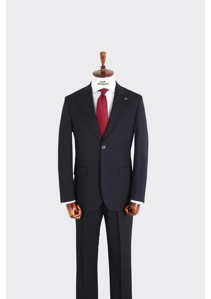 Kırlangıç Yaka Iki Düğmeli Erkek Takım ELBISE-KAX1315S