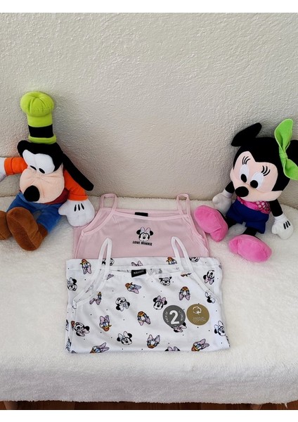 Minnie Mouse Baskılı 2\'li Atlet