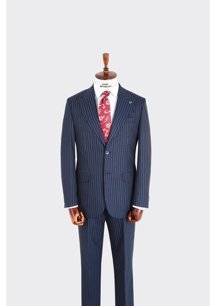 Kırlangıç Yaka Iki Düğmeli Erkek Takım ELBISE-KAX1311S