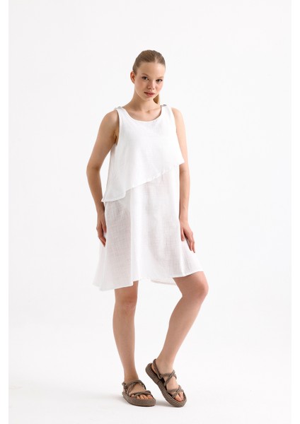 Omuz Düğme Detaylı Plaj Elbisesi fiyatları