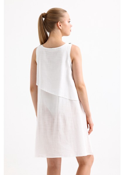 Omuz Düğme Detaylı Plaj Elbisesi indirimleri