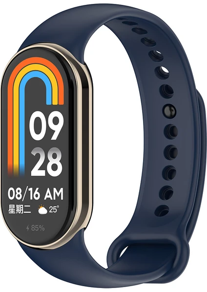 Xiaomi Mi Band 8 Silikon Kordon Esnek Yumuşak Spor Silikon Kayış