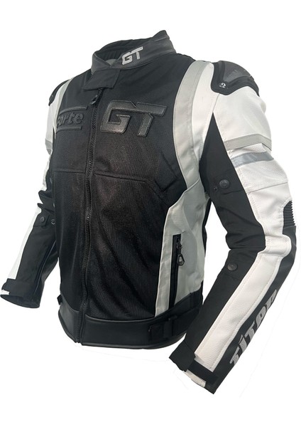 2003001 Tıtan White Black Hörgüçlü Motosiklet Montu 2025 Model