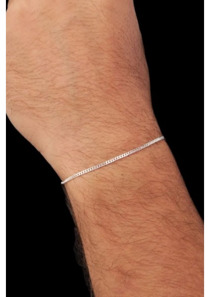 Evi 925 Ayar Gümüş 2 mm Gurmet Modeli Erkek Gümüş Bileklik fiyatları