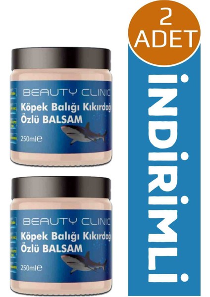 Beauty Clinic Köpek Balığı Kremi 2 Adet  250 ml