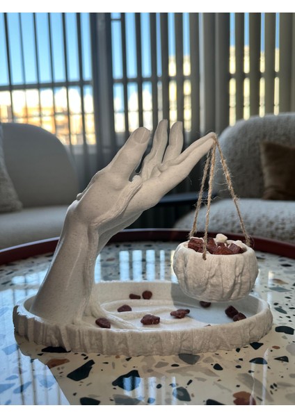 el şeklinde sukulent ve kaktüs saksısı dekoratif modern şık