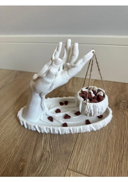 el şeklinde sukulent ve kaktüs saksısı dekoratif modern şık