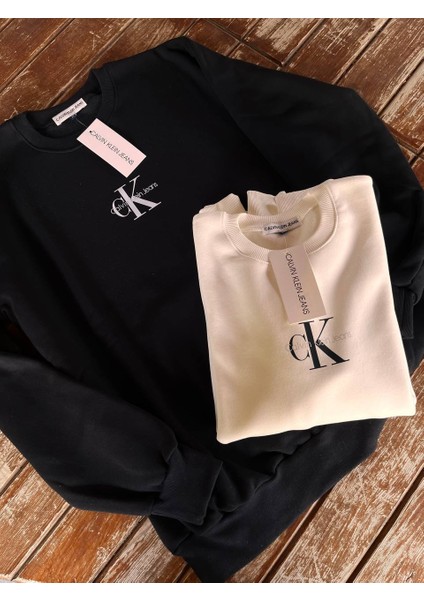 Ck Baskılı Unisex Sweatshirt fiyatları