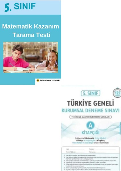 5.sınıf Matematik Tarama Testi Sınavları + 1 Adet Deneme Sınavı