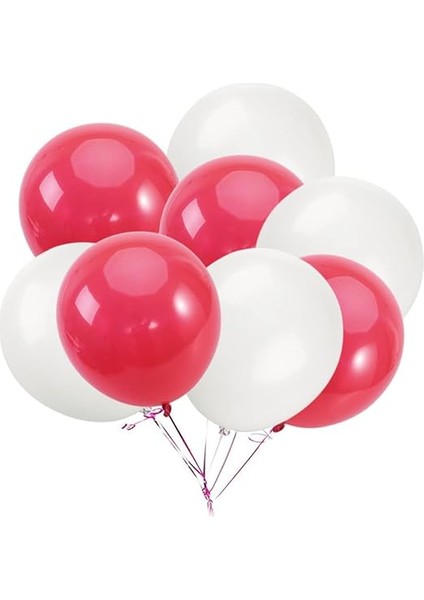Kırmızı Beyaz 10 adet Türkiye Yüksek Kalite Balon Seti