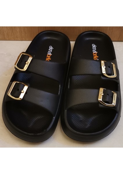 Akınal Bella Çift Tokalı Günlük Terlik Kadın Ortopedik modelleri