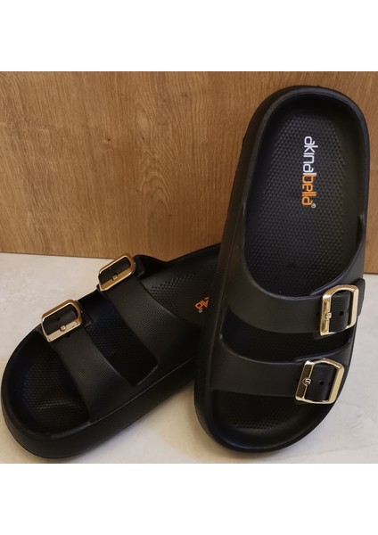 Akınal Bella Çift Tokalı Günlük Terlik Kadın Ortopedik indirimleri