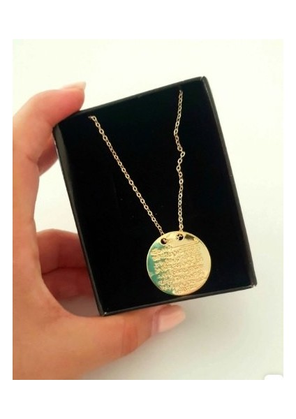 Ayetel Kursi Kadın Kolye Gold