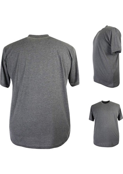 Erkek 72 KILO-200 Kilo Arası Için Uygun Bisiklet Yaka Süprem Düz Tişört Lacivert modelleri