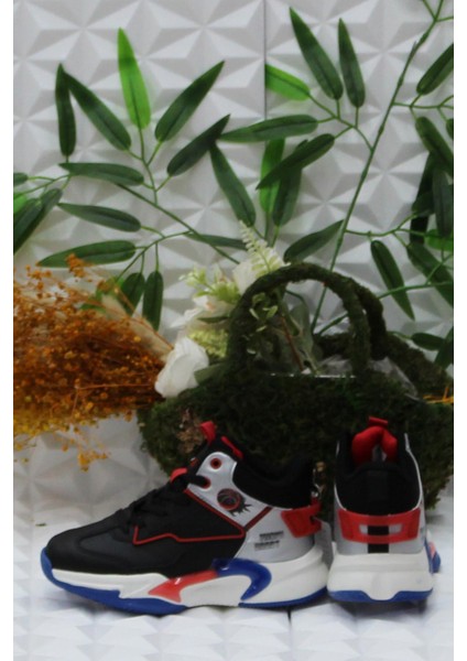 Cool London Siyah Kırmızı Rahat Çocuk Basketbol Ayakkabısı fırsatları