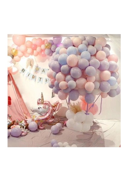 Karışık 50 adet Renkli Yüksek Kalite Makaron Soft Balon + balon zinciri indirimleri